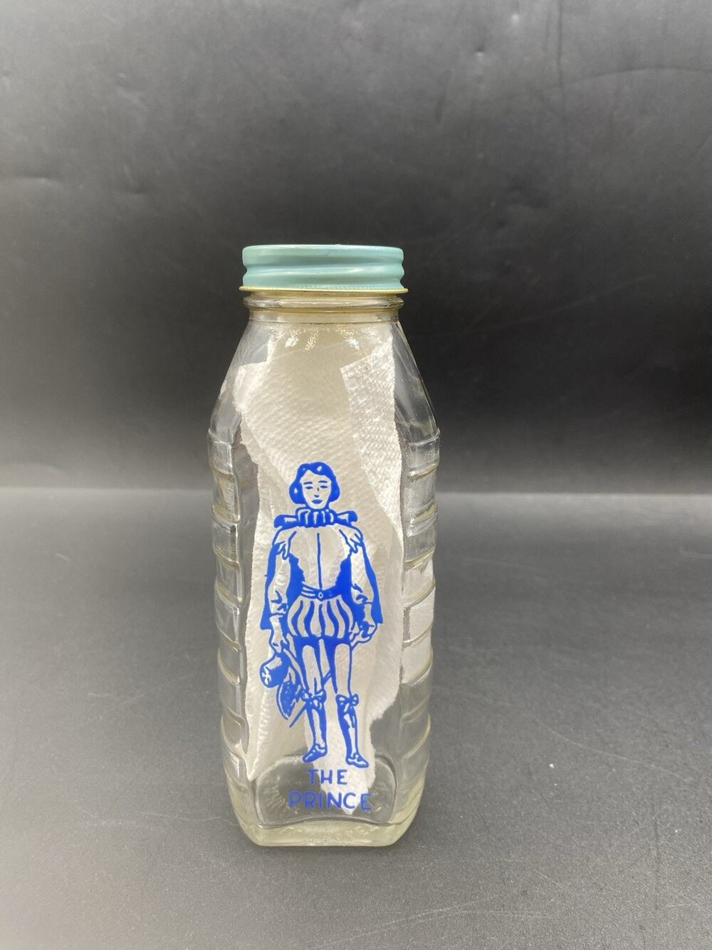 Samuel Callet Company The Prince Nursery Rhyme Glass Nursing Bottle VINTAGE